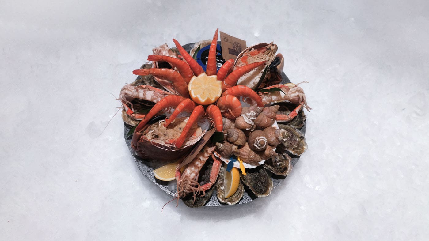 Photo du plateau de fruits de mer "Le Capitaine" de la boutique Perlostrea à Toulouse
