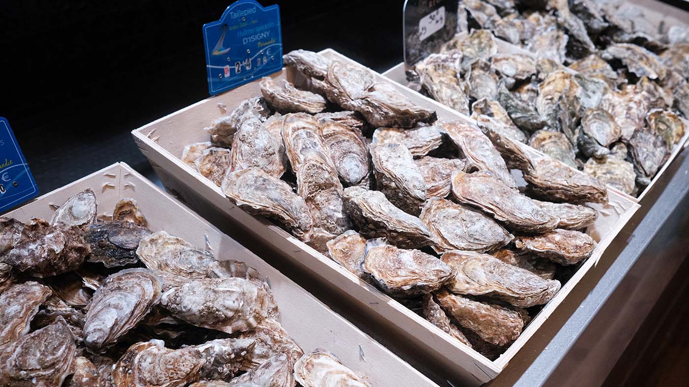 Photo des huîtres spéciales de Normandie de la boutique Perlostrea à Toulouse
