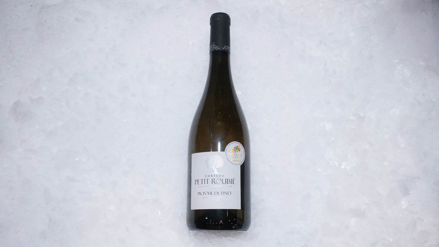 Bouteille de vin blanc Picpoul de Pinet – Petit Roubié de la boutique Perlostrea à Toulouse