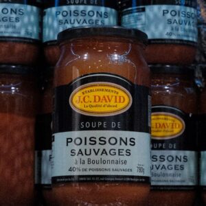 Photo de la soupe de poissons sauvages à la Boulonnaise, disponible à la boutique Perlostrea à Toulouse